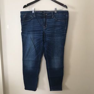 Washed Blue Skinny Jeans